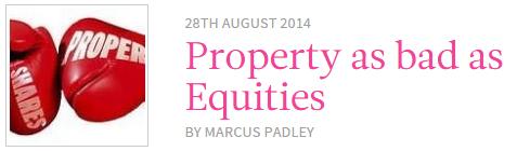 Property as bad as equities by Marcus Padley